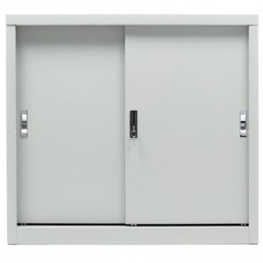 Архивен шкаф 83.2x91.5x45.8 см - с плъзгащи врати, затворен, сниман отпред