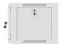 Комуникационен шкаф Lanberg rack cabinet 19' wall-mount 6U/600x450 for self-assembly with metal door grey (flat pack)
