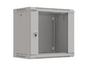 Комуникационен шкаф Lanberg rack cabinet 19' wall-mount 9U/540x350 (flat pack) with glass door grey
