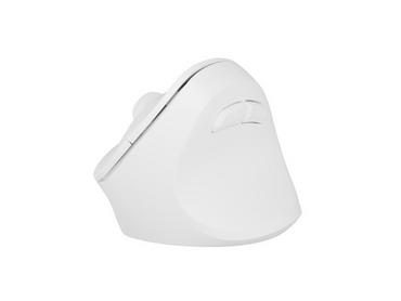 Мишка Natec Vertical Mouse Crake 2 Wireless, 2400DPI Bluetooth 5.2 + 2.4 GHz White