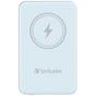 Външна батерия Verbatim MCP-5BE Power Pack 5000 mAh with UBS-C® PD 20W / Magnetic Wireless Charging 15W Blue