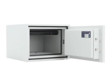 Метален сейф FRS огнеупорен PMT 30 - бял, отворен, празен отвътре