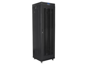 Комуникационен шкаф Lanberg rack cabinet 19' free-standing 42U/600x600 (flat pack) with mesh door lcd black v2