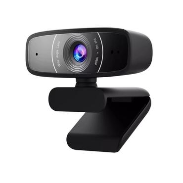 Уебкамера Asus WEBCAM C3, USB camera with 1080p 30 fps recording, beamforming microphone for better live-streaming video and audio quality, and adjustable clip that fits various devices