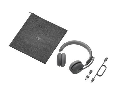 Слушалки Logitech Zone Wireless 2 Headset, Teams - GRAPHITE
