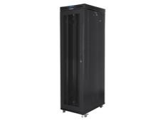 Комуникационен шкаф Lanberg rack cabinet 19' free-standing 47U/800x1000 (flat pack) with mesh door lcd black v2