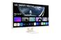 Монитор LG 32SR50F-W, 31.5' IPS Smart webOS23, Anti-Glare, 8ms, 1200:1, 250cd/m, sRGB 99%, FHD 1920x1080, HDR 10, HDMI, USB, Wi-Fi B/in, AirPlay 2,  Speacers 5W x 2, Tilt, White
