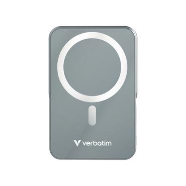 Външна батерия Verbatim Charge 'n' Go Power Bank with Stand Magnetic Wireless 10000mAh Grey