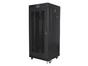 Комуникационен шкаф Lanberg rack cabinet 19' free-standing 27U/600x600 (flat pack) with mesh door lcd black v2