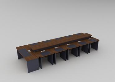 Заседателна маса DEKA - комбинация от два цвята 