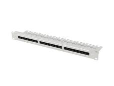 Пач панел Lanberg patch panel 24 port 1U 19' CAT.6 utp with cable organizer grey