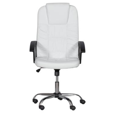 Директорски стол КАРИ- снима отпред, с хромирана кръстачка