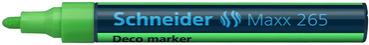 Маркер тебешир Schneider Maxx 265 светлозелен без капачка