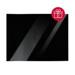 Стъклена черна магнитна дъска 40х60 см - с подарък магнити за стъклена дъска