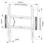 Стойка Neomounts by Newstar Screen Wall Mount (fixed, ultra thin, VESA 400x400)