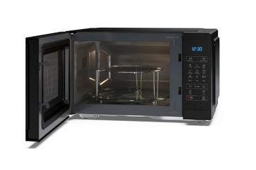 Микровълнова печка Sharp YC-MG252AE-B, Fully Digital, Built-in microwave grill, Grill Power: 1000W, steel/painted grey, 25l, 900 W, Housing Material Microwave-Steel, LED Display Blue, Timer & Clock function, Child lock, Defrost, Cabinet Colour: Black