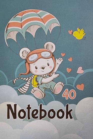 Тетрадка телчета А5 офсет 40 л големи квадрадчета 25 бр