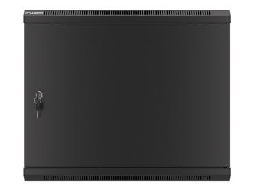 Комуникационен шкаф Lanberg rack cabinet 19' wall-mount 9U/600x450 for self-assembly with metal door  black (flat pack)