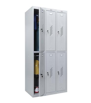 Метален гардероб PMT с 6 отделения 183х90х50 см - сниман отпред, само левите врати са отворени