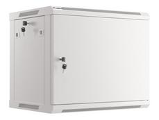 Комуникационен шкаф Lanberg rack cabinet 19' wall-mount 9U/600x450 for self-assembly with metal door grey (flat pack)