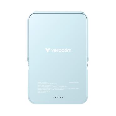 Външна батерия Verbatim Charge 'n' Go Power Bank with Stand Magnetic Wireless 10000mAh Blue