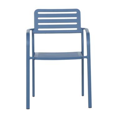 Градински стол ЛАЗУР-сниман отпред, син цвят