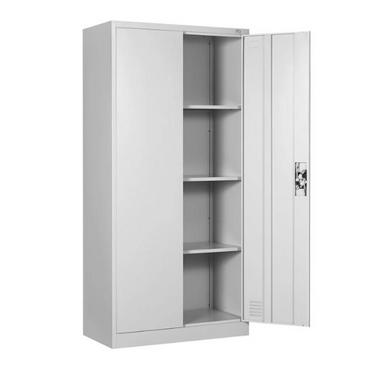 Метален гардероб KP с 6 отделения 185х90х45 см - сниман отстрани, дясна врата отворена, празен