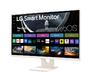 Монитор LG 27U511SA-W, 27' IPS Smart webOS23, 100Hz, 5ms, 1300:1, 250cd/m, FHD 1920x1080, ThinQ, sRGB 99%, HDR 10, HDMI, USB, Bluetooth, AirPlay 2, Speacers 5W x 2, Tilt, White