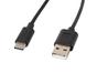 Кабел Lanberg USB-C(M) ->  USB-A (M) 2.0 cable 1.8m, black