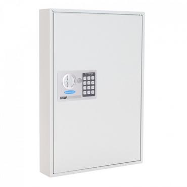 Табло за ключове UNS S100 EL- с електрическа ключалка, затворено, сиво, за 100 броя ключове