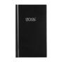 Календар - бележник СЛИМ джобен черен