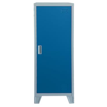 Метален гардероб детски BTL с 1 отделение- затворен, син