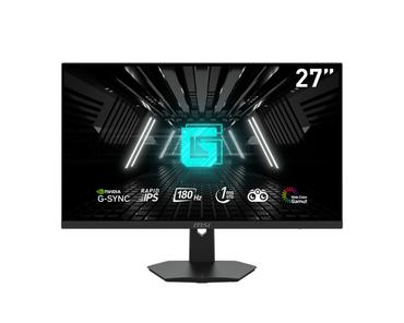 Монитор MSI G274F, 27', 180Hz, Rapid IPS, 1ms, 1920x1080 FHD, Nvidia G-sync compatible, Night Vision, Anti-Flicker, Less Blue Light, 250 nits, 1000:1, 100M:1, 2x HDMI, 1x DP, 1x Earphone out, Tilt, Console mode, Frameless, Vesa 75, Windows 11 Auto HDR sup
