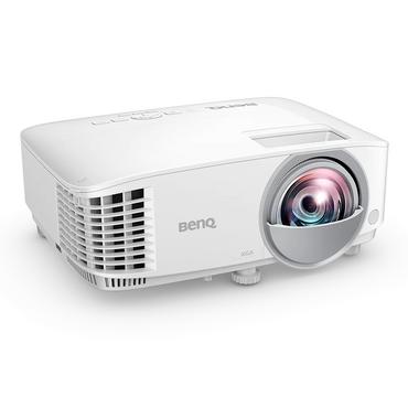 Мултимедиен проектор BenQ MX825STH, Short Throw, 81'@1m, XGA 1024X768, 3500 AL, 20000:1, VGA, RCA, S-Video, 2xHDMI, Audio In/Out, Speaker 10W, USB (Type A) x1, LAN (RJ45) x1, 2.6 Kg, IEC62368, Optional interactive kit(PW02/PT12)