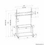 Стойка Neomounts by Newstar Mobile Flat Screen Floor Stand (stand+trolley) (height: 137-162 cm) box 1&2