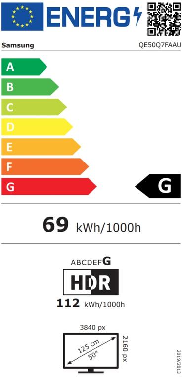 Телевизор Samsung QLED 50Q7F, 125 cm, Smart, 4K Ultra HD, 50Hz Model 2025