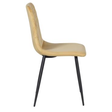 Трапезен стол МАНОЕЛ- черни метални крака