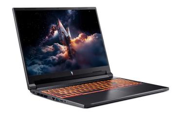 Лаптоп Acer Nitro V 16 AI, ANV16-42-R8RP, AMD Ryzen 7 260 (8C/16T, up to 5.10 GHz, 24MB), 16' WQXGA (1920x1200)IPS 180Hz, 1*16GB DDR5 (1 slot free),  1024GB PCIe NVMe SSD, GeForce RTX 5060 8GB GDDR7 630 AI TOPS, WiFi 802.11e, MicroSD, BT 5.3, No Os, Black