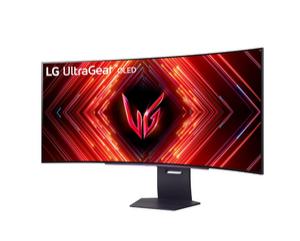 Монитор LG 45GS95QE-B, 44.5' Ultragear OLED 0.03ms (GtG), 21:9 Curved Gaming WQHD+ (3440x1440), 240HZ, 1500000:1, 1300 cd/m2, DCI-P3 98%, AMD FreeSync, NVIDIA G-Sync, VRR, HDR 400 ,PBP&PIP, USB Down/Up-stream, HDMI, DisplayPort, Tilt, Black