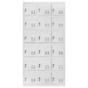 Метален гардероб BTL ZHZ с 18 отделения 180х90х40 см