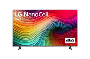 Телевизор LG 65NANO81T3A, 65' 4K HDR Smart Nano Cell TV, 3840x2160, DVB-T2/C/S2, AI Alpha 5 Gen7, HDR 10 PRO, webOS 24, ThinQ AI, WiFi, Clear Voice, AI Upscaling, Bluetooth, Hdmi, CI, LAN, AirPlay2, SPDIF, 2 Pole stand, Silver