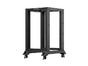 Комуникационен шкаф Lanberg open rack 19' 18U 600x800 black