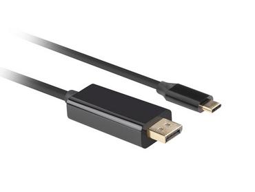 Кабел Lanberg USB-C (M) -> display port (M) cable 1.8m 4K 60Hz, black