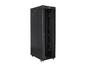 Комуникационен шкаф Lanberg rack cabinet 19' free-standing 42U/800x1200 (flat pack) with glass door lcd black v2