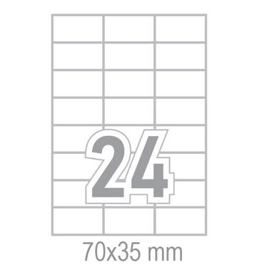Самозалепващи етикети 70x35 24 бр.