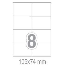 Самозалепващи етикети 105x74 8 бр.