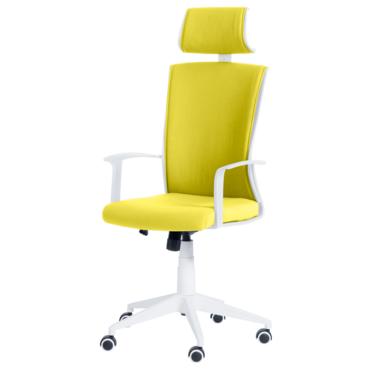 Директорски стол МАЛИК- жълт офис стол