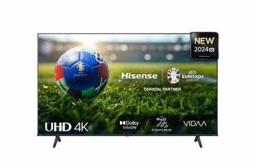 Телевизор Hisense 43' A6N, 4K Ultra HD 3840x2160, DLED, DFA, Precision Colour, HDR 10+, HLG, Dolby Vision, DTS Virtual X, Smart TV, WiFi, BT, AnyView Cast, Gaming Mode, 1xHDMI2 eArc, 2xHDMI, 2xUSB, LAN, CI+, DVB-T2/C/S2, Black