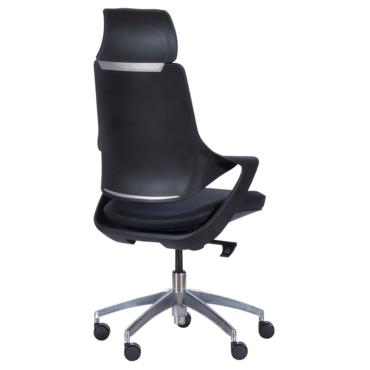 Директорски стол ХАРИЗАН- черен полипропиленов гръб, снимка отзад