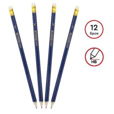 Молив графитен с гума HB 12 броя